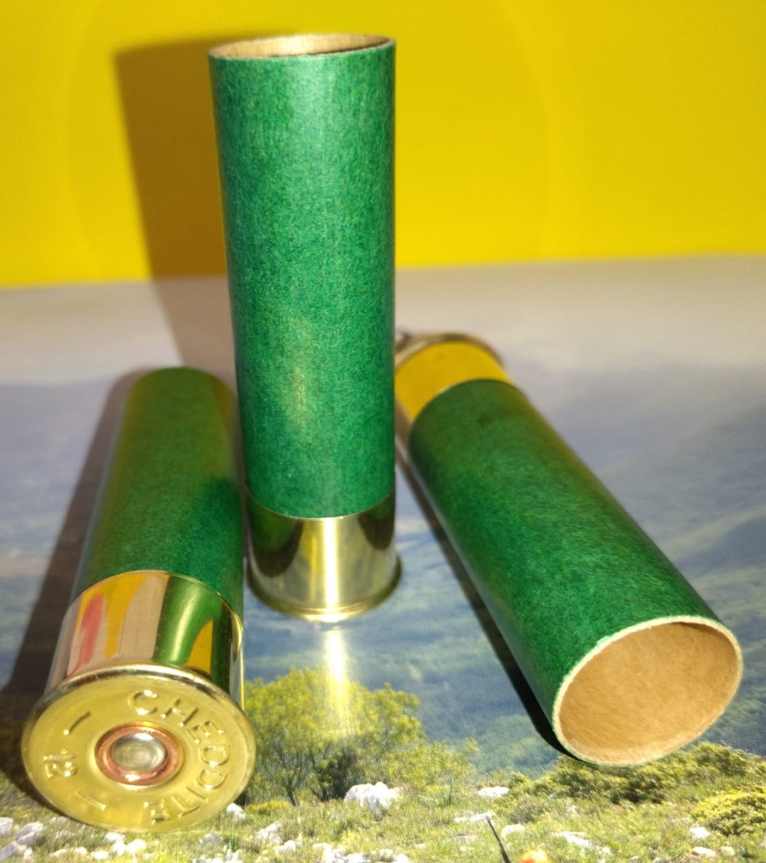 BOSSOLI CHEDDITE IN CARTONE VERDONI T3 H70 Cal.12 "CX2000" buste da 100pz.