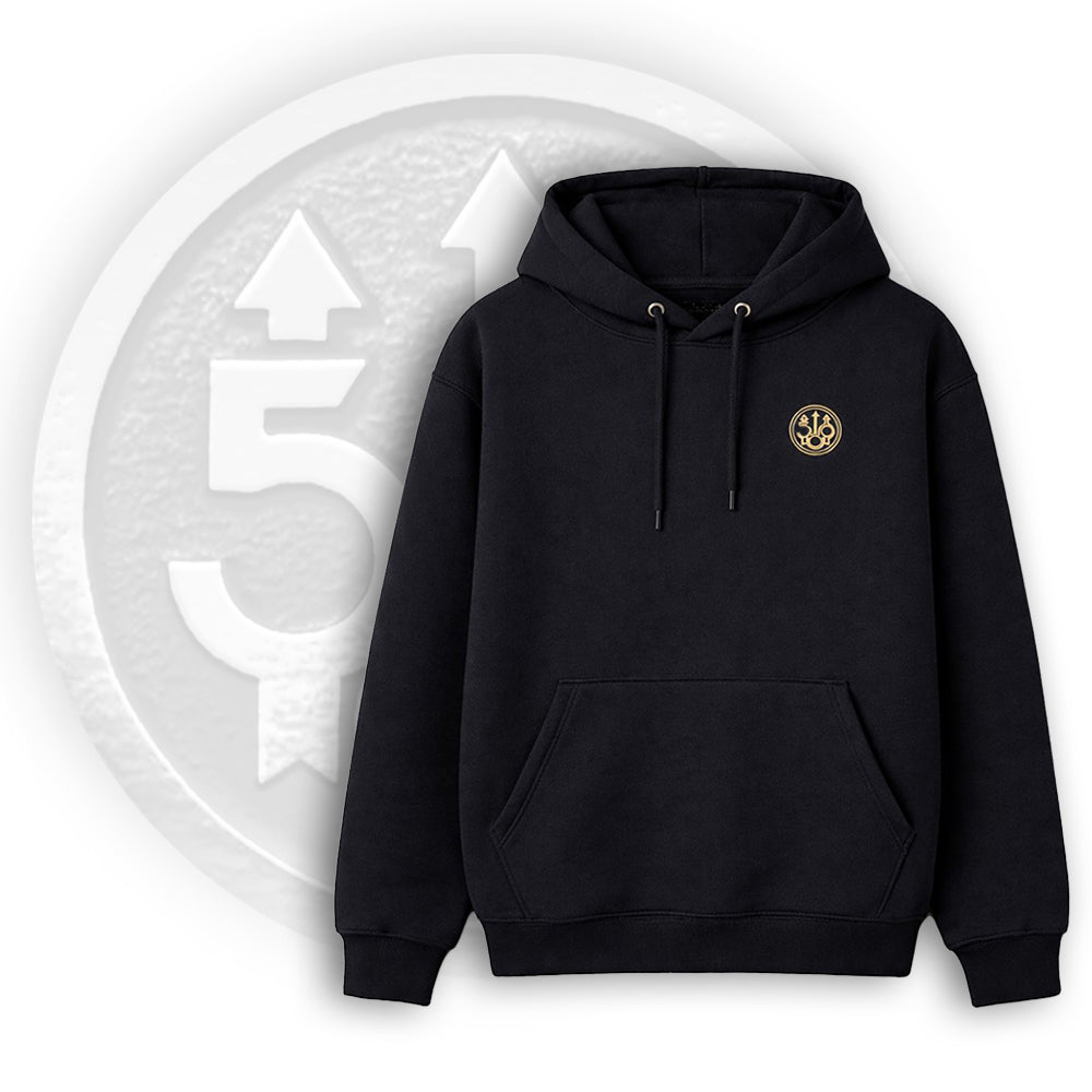 felpa nera Beretta 500 anni con cappuccio logo celebrativo lato cuore edizione limitata