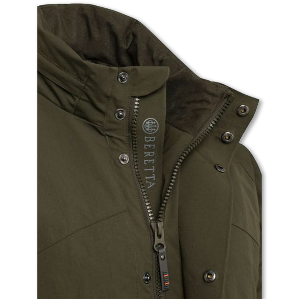 Giacca da caccia Beretta Balcan WR traspirante leggera con carniere e cappuccio