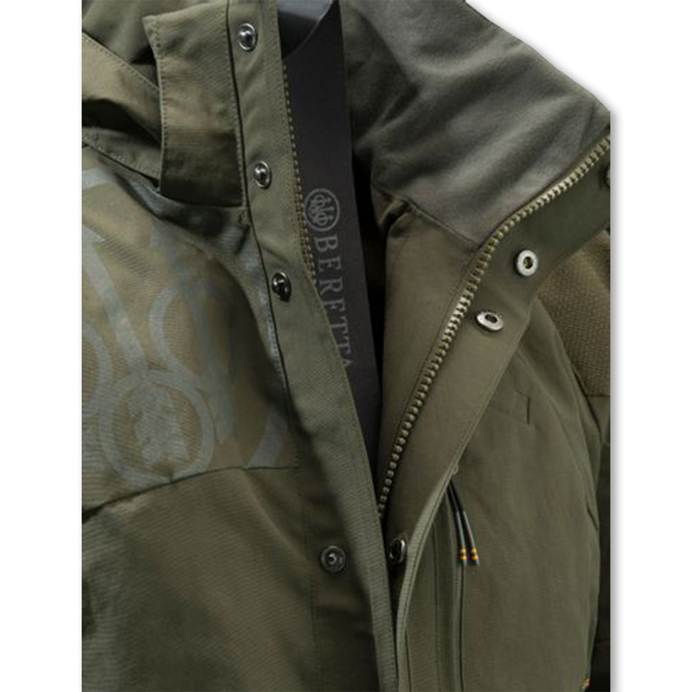 Giacca uomo Beretta Thorn Resistant EVO impermeabile e traspirante con carniere e inserti rinforzati