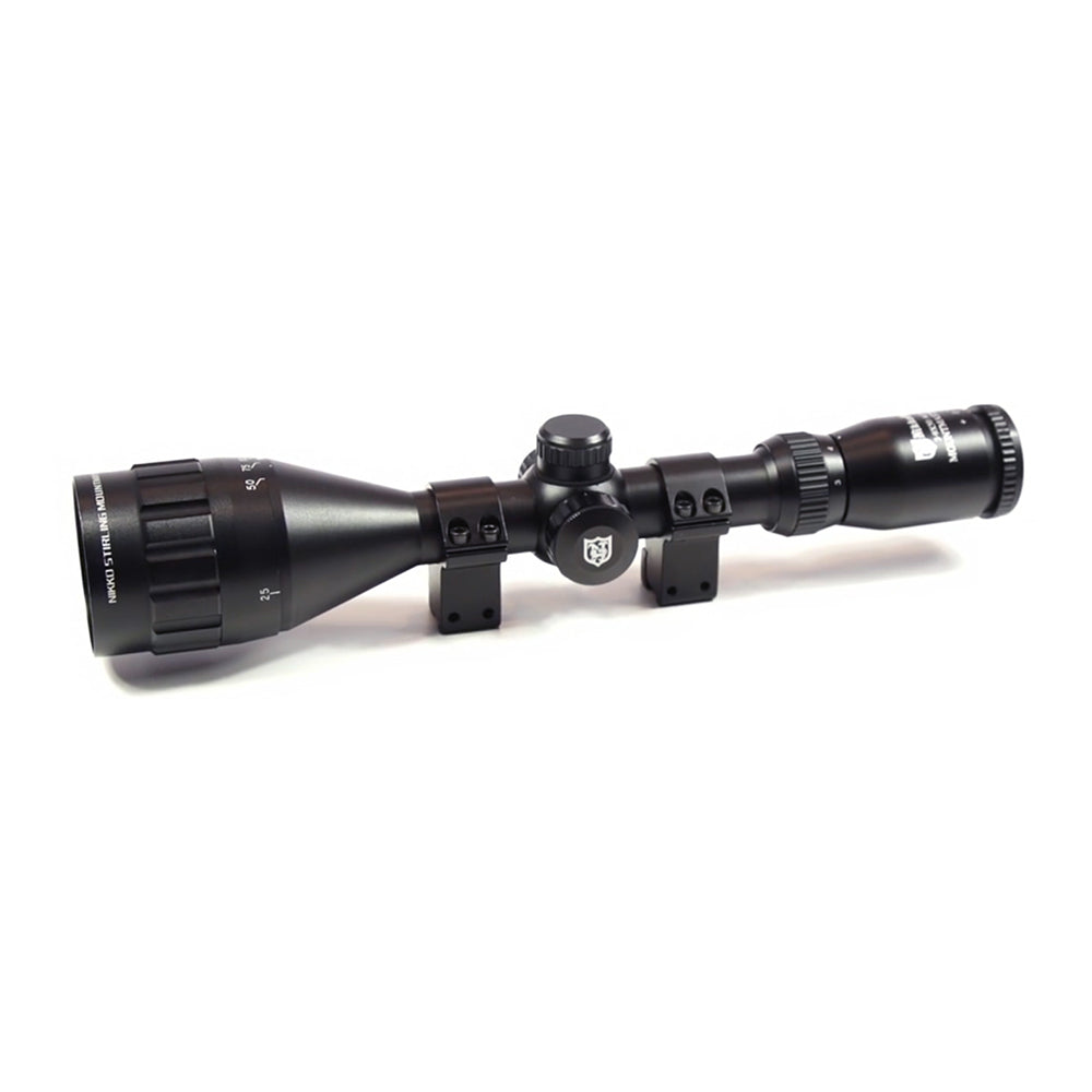 ottica Nikko Stirling Mountmaster 3-9x50 AO IR con reticolo half mil dot illuminato