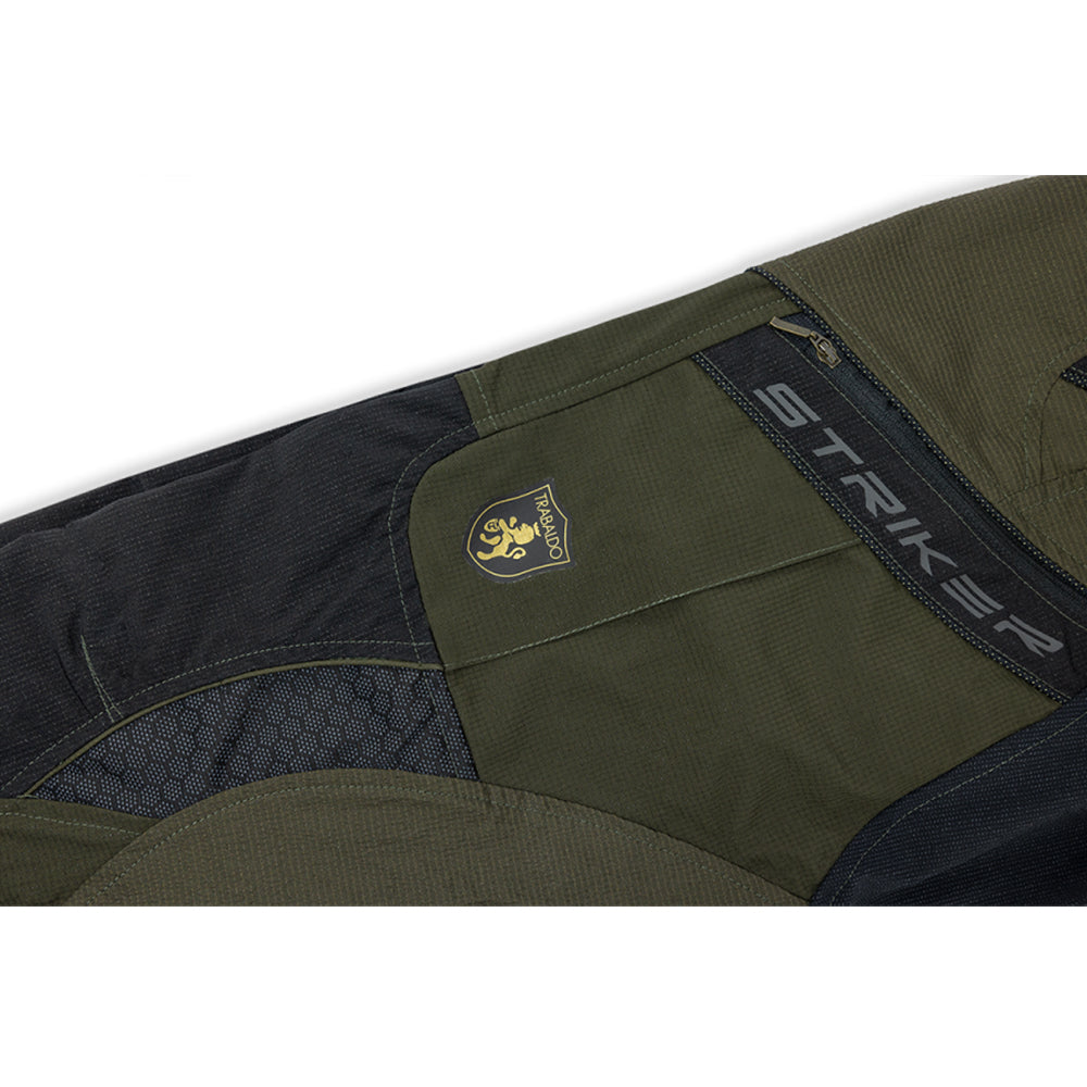 Pantalone tecnico Trabaldo Striker Clima parzialmente impermeabile verde con Titanial Stretch