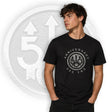 t shirt Beretta 500 anni anniversary nera con stampa logo celebrativo frontale
