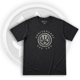 t shirt Beretta 500 anni anniversary nera con stampa logo celebrativo frontale