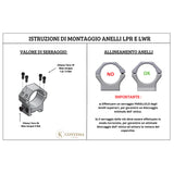 Contessa "lwr02/a" anelli weaver da 30mm bassi