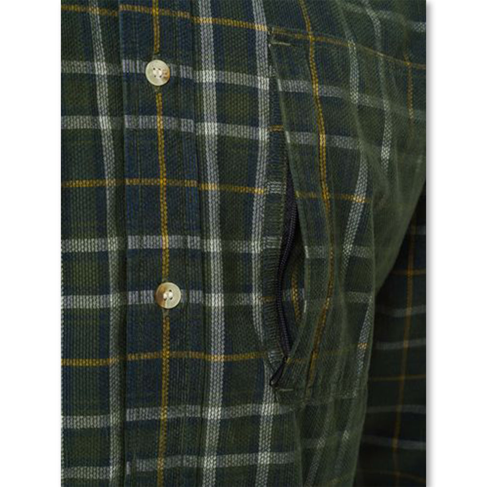 Camicia uomo Dobby Corduroy in cotone con tasche pettorali