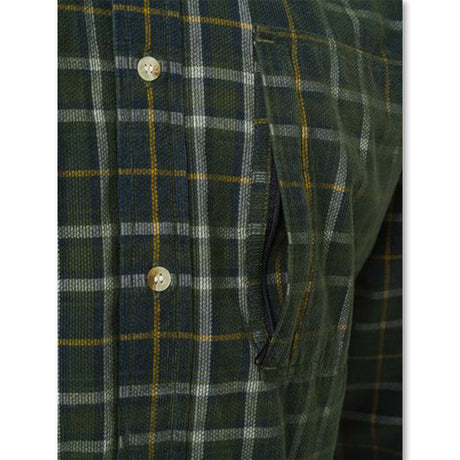 Camicia uomo Dobby Corduroy in cotone con tasche pettorali