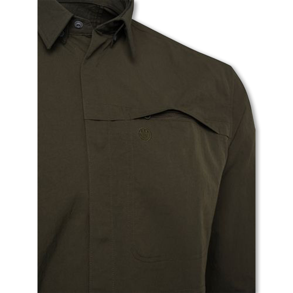 Camicia uomo Beretta Thorn Resistant con inserti antiabrasione e zip pettorale