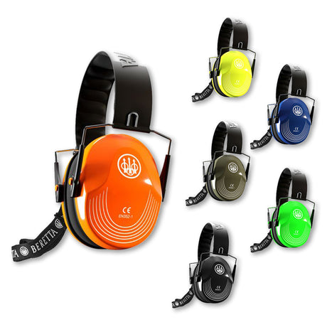 Cuffie antirumore Beretta Earmuffs 25dB SNR compatte per tiro sportivo
