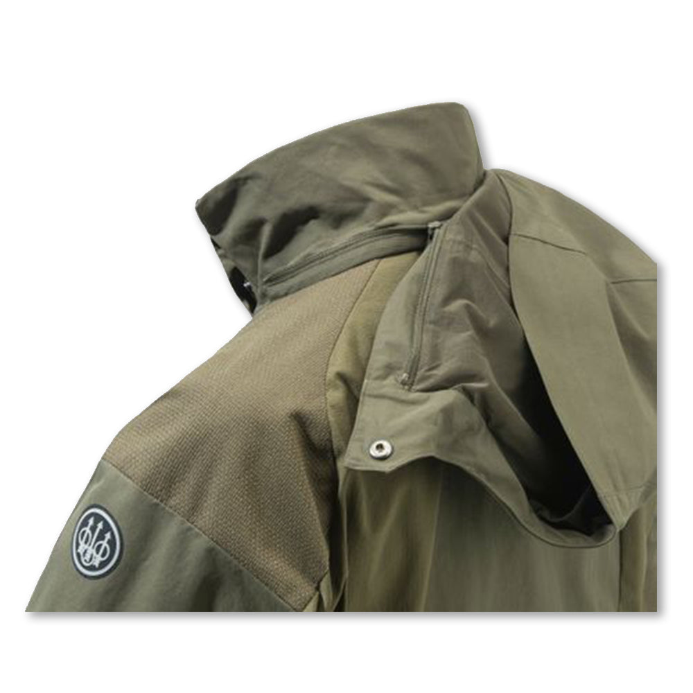 Giacca uomo Beretta Thorn Resistant EVO impermeabile e traspirante con carniere e inserti rinforzati