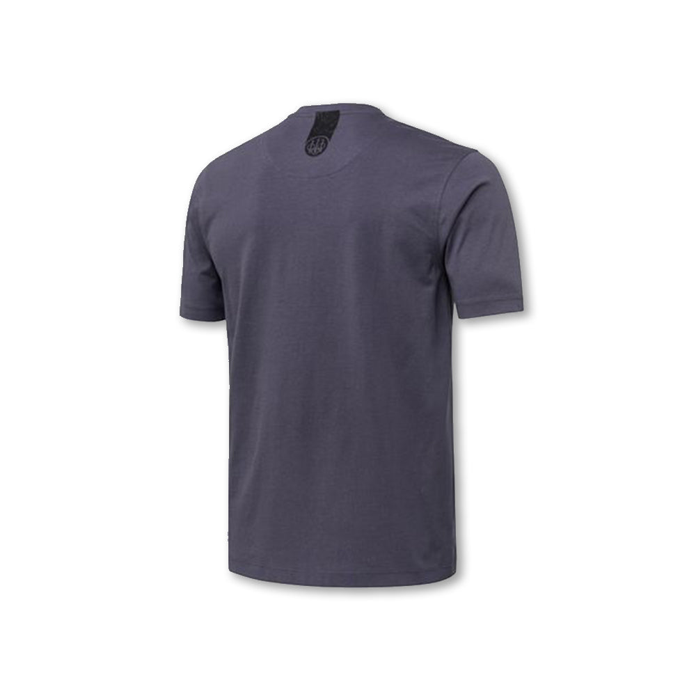 T shirt Beretta logo cotone verde e blu