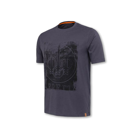 T shirt Beretta logo cotone verde e blu