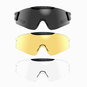 Occhiali da tiro Beretta Intermask con lenti intercambiabili e design avvolgente