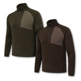 Pile termico da uomo Beretta Abisko Half Zip colore verde con mezza zip