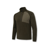 Pile termico da uomo Beretta Abisko Half Zip colore verde con mezza zip