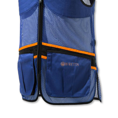 Gilet da tiro Beretta Full Mesh unisex leggero con rete traspirante e tasche portacartucce