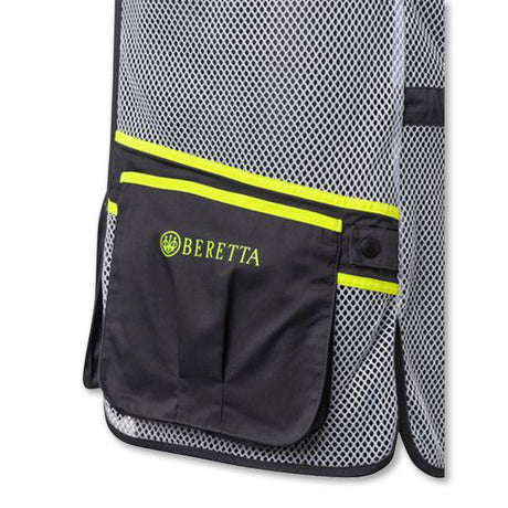 Gilet da tiro Beretta Full Mesh unisex leggero con rete traspirante e tasche portacartucce