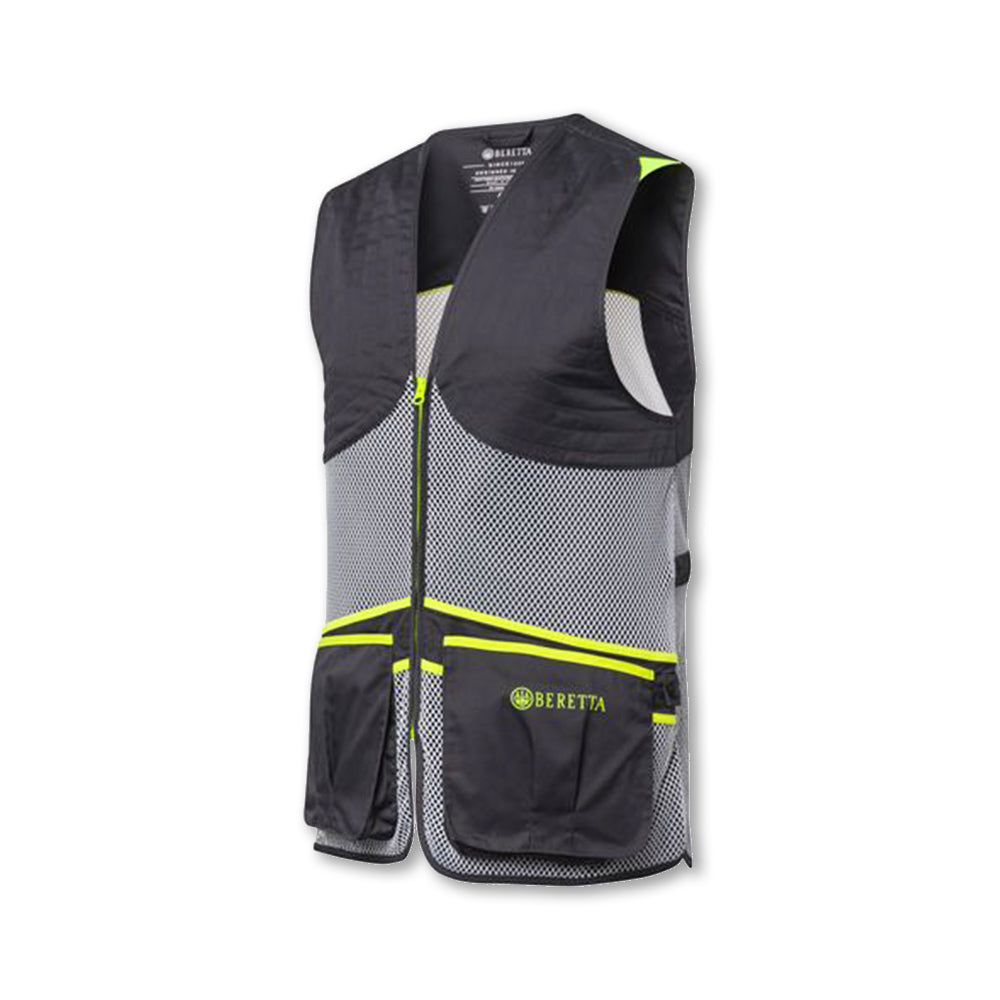 Gilet da tiro Beretta Full Mesh unisex leggero con rete traspirante e tasche portacartucce