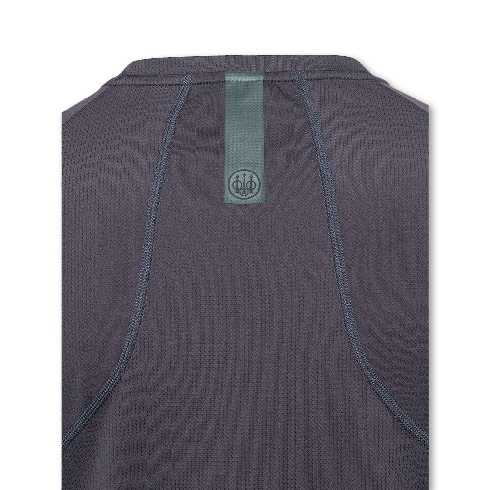 maglia Beretta Ortles LS uomo traspirante poliestere asciugatura rapida charcoal