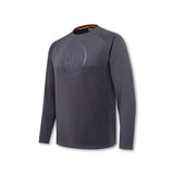 maglia Beretta Ortles LS uomo traspirante poliestere asciugatura rapida charcoal