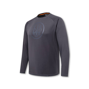 maglia Beretta Ortles LS uomo traspirante poliestere asciugatura rapida charcoal