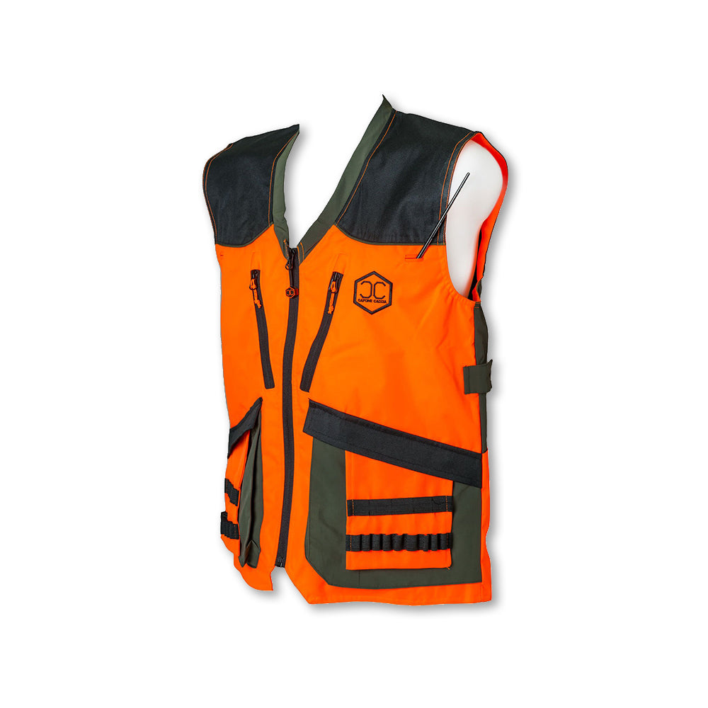 Gilet Park Vest Capone Caccia antistrappo idrorepellente cartucciere e tasche radio/GPS