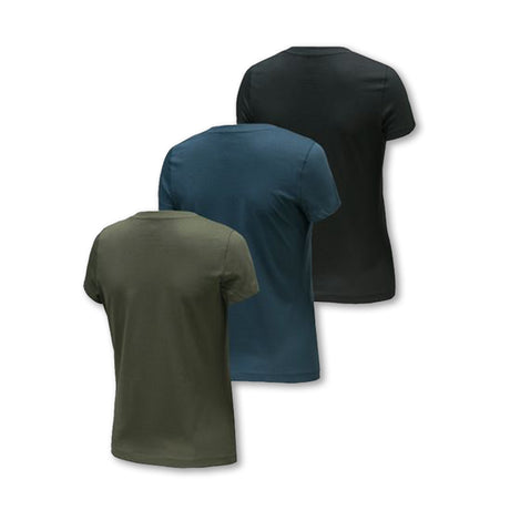 Set t shirt Beretta donna in cotone colori verde, blu e nero