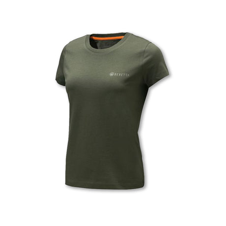 Set t shirt Beretta donna in cotone colori verde, blu e nero