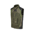 Gilet tecnico Trabaldo Intrepid verde con rinforzi e tasche funzionali