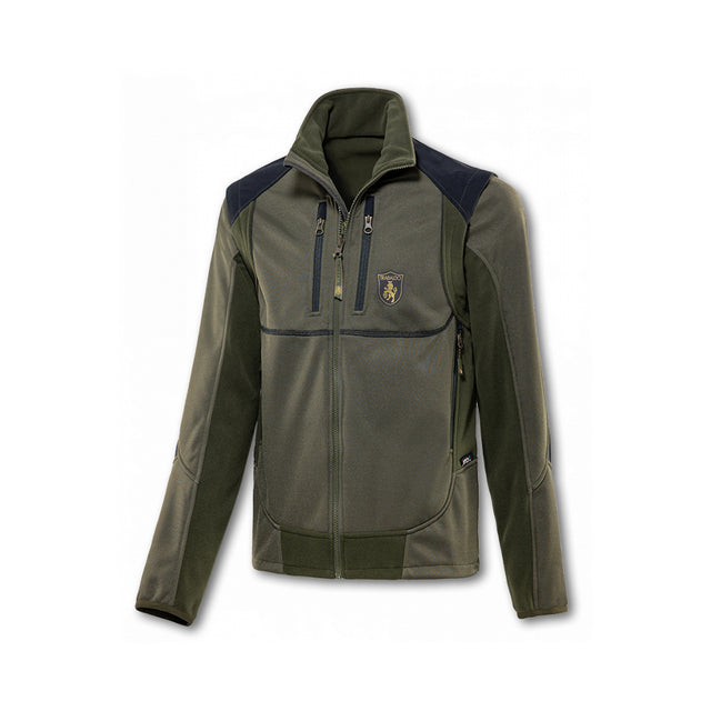 Giacca Trabaldo Antares Winter softshell antivento con maniche staccabili per caccia e outdoor
