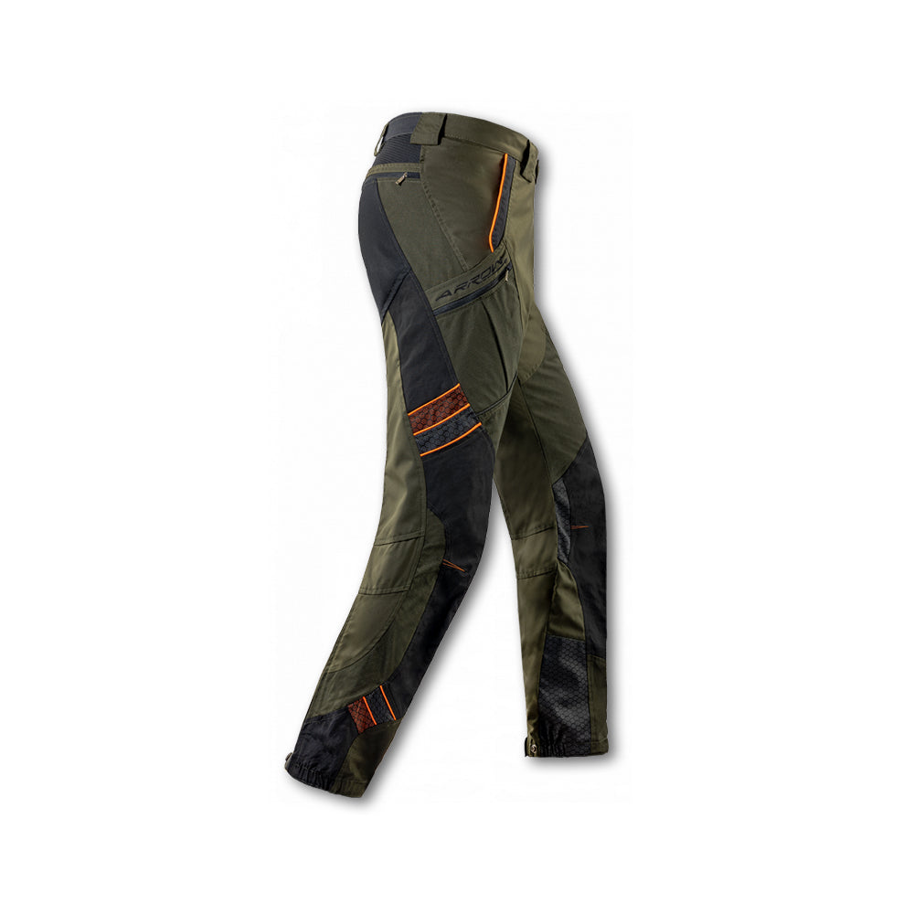Pantalone tecnico impermeabile Trabaldo Arrow Pro verde nero con rinforzi Titanial Light