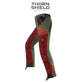 Pantalone tecnico Trabaldo Cougar 4.0 verde e nero con rinforzi Ketratex e Cordura