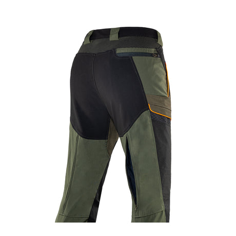 Pantalone tecnico Trabaldo Cougar 4.0 verde e nero con rinforzi Ketratex e Cordura