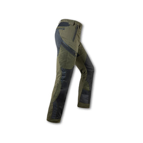 Pantalone tecnico Trabaldo Striker Clima parzialmente impermeabile verde con Titanial Stretch