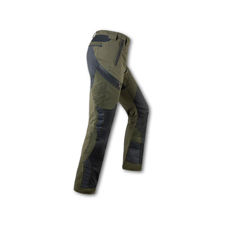 Pantalone tecnico Trabaldo Striker Clima parzialmente impermeabile verde con Titanial Stretch
