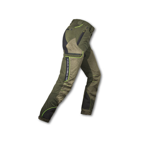 Pantalone tecnico impermeabile Trabaldo Warrior Pro verde con rinforzi Titanial e Ketratex stretch