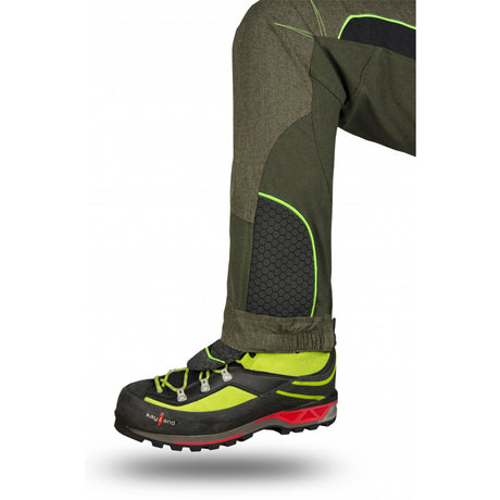 Pantalone tecnico impermeabile Trabaldo Warrior Pro verde con rinforzi Titanial e Ketratex stretch