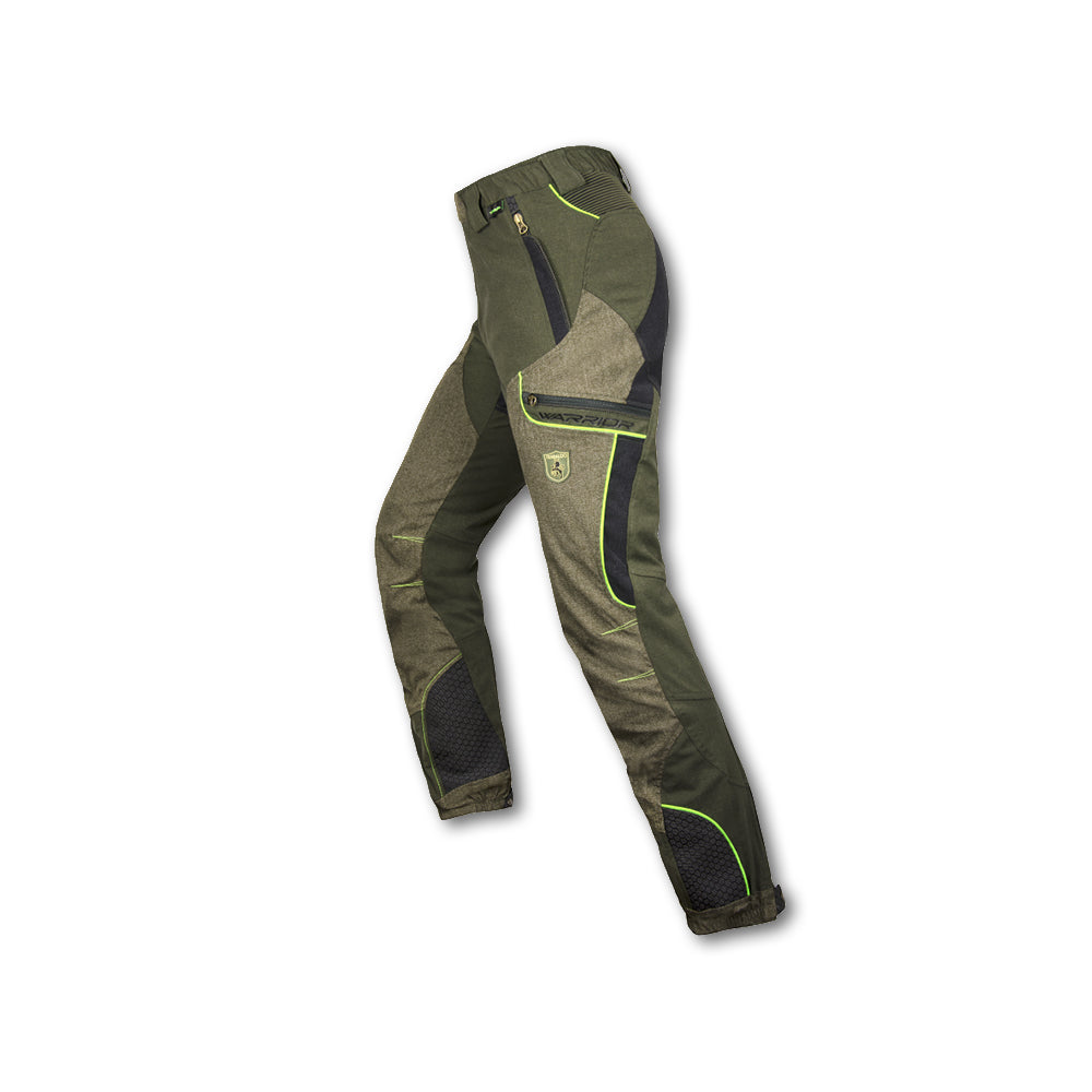 Pantalone tecnico impermeabile Trabaldo Warrior Pro verde con rinforzi Titanial e Ketratex stretch