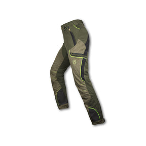 Pantalone tecnico impermeabile Trabaldo Warrior Pro verde con rinforzi Titanial e Ketratex stretch