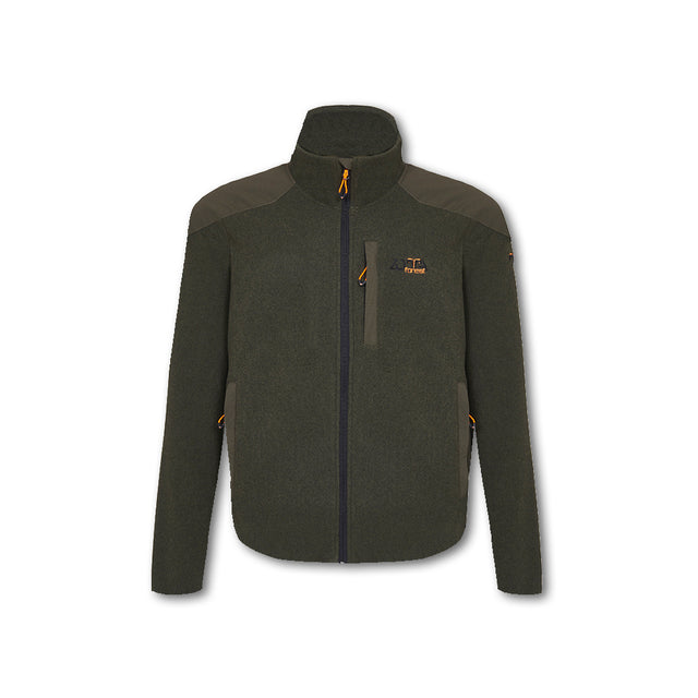 Pile Lima Man Fleece Zotta Forest uomo melange tecnico con zip