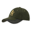 Cappellino Trabaldo verde con visiera nera Alpine e logo ricamato dorato